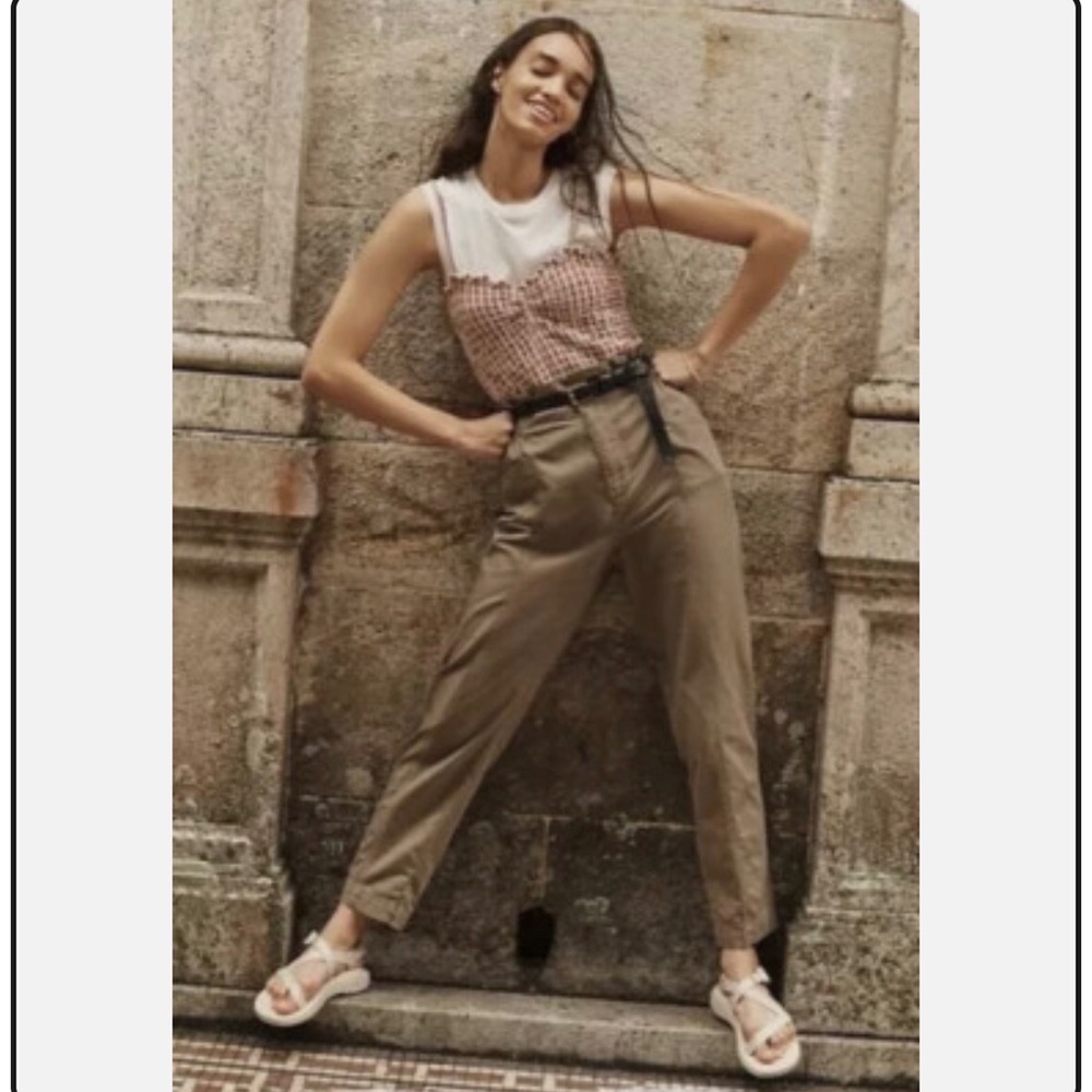 NWOT Madewell Pull-On Paperbag Pants